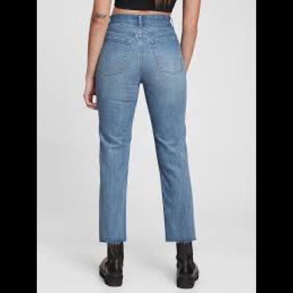 GAP High Rise Cheeky Straight Jeans with Washwell - Picture 1 of 13